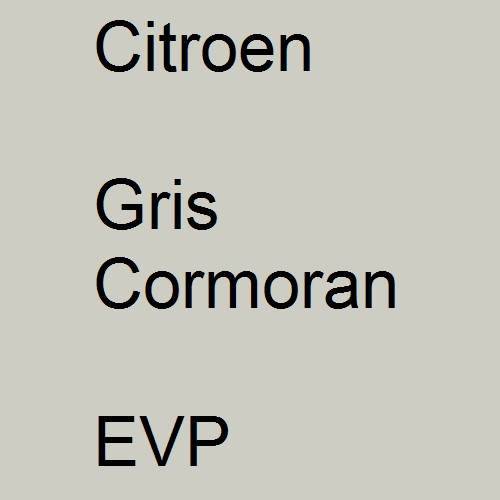 Citroen, Gris Cormoran, EVP.